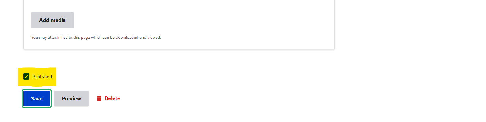 SiteFarm Screenshot with publish button highlighted