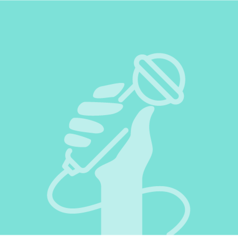 Social - Hand holding a microphone