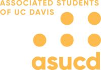 "Associated Students of UC Davis" typed above the gold ASUCD Dots Logo