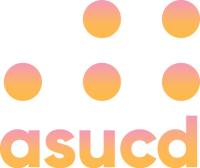 ASUCD Dot Logo with a gold to pink gradient